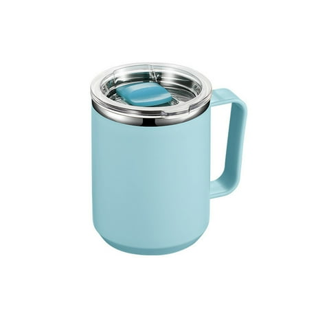 

Wharick 15oz Water Cup Double Layer Portable Vacuum Insulation Coffee Cup Thermo Mug Drink Bottle with Handle for Hot and Cold Beverages