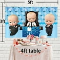 thumbnail image 2 of Boss Baby White Boy Backdrop Banner Party Supplies Poster Background for Photography Kids Birthday Decorations, 2 of 5