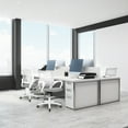 thumbnail image 2 of NEO CHAIR Office Desk Computer Chair Ergonomic Mesh Gaming Cushion Seat with Comfy Lumbar Mid Back Support Adjustable Height Swivel Rolling Wheels for Home Task (Grey), 2 of 6