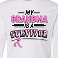 thumbnail image 4 of Inktastic My Grandma is a Survivor Breast Cancer Awareness Long Sleeve Youth T-Shirt, 4 of 5