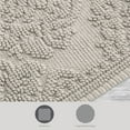 thumbnail image 2 of Jean Pierre Ricardo Cotton Fringe 17 x 31 in. Bath Rug, Light Grey, 2 of 9