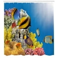 thumbnail image 3 of Ambesonne Ocean Shower Curtain, Coral Colony on Reef Top, 69"Wx75"L, Multicolor, 3 of 3