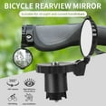 thumbnail image 3 of Bicycles Mirrors, Adjustable Rear View Mirror Bike Mirrors Rotatable Convex Mirror for 21-22mm Handlebar aperture, 3 of 6