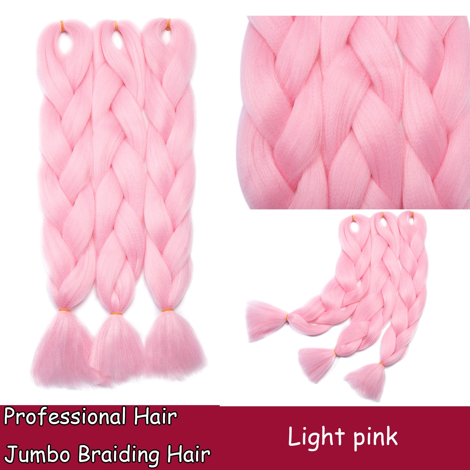 S-noilite Ombre Jumbo Braiding Hair Extensions High Temperature Synthetic  Twist Hair Multiple Colored Hair - Walmart.com