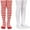 Red/White, variant on Jefferies Socks Girls Stripe Nylon Halloween Christmas Dress Tights 2 Pack