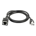 thumbnail image 1 of Unique Bargains Câble d'Extension Réseau Ethernet Mâle à Femelle 1m 3.3 Pieds RJ45, 1 of 3