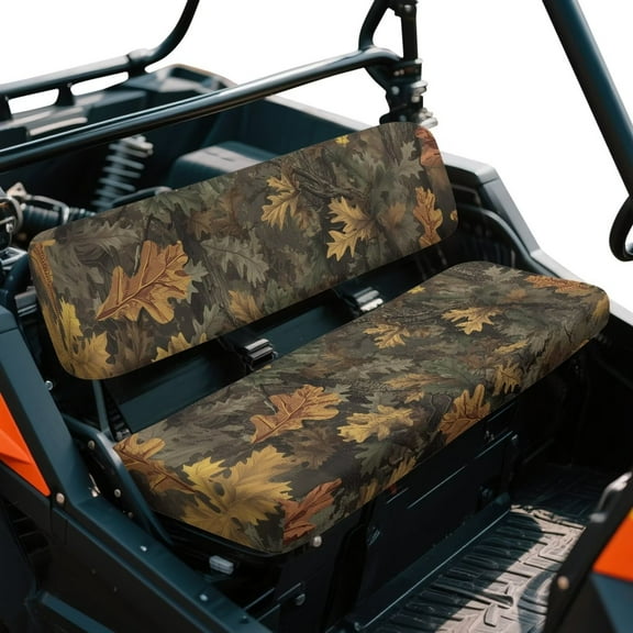 Yuyamidu Camo Hunting UTV Seat Covers UTV Bench Seat Cover Backrest Cover with Elastic Band Compatible with Kawasaki Mule 3000 3010 3020