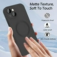 thumbnail image 3 of Decase for iPhone 15 Plus Compatible with Mag Safe Case,Camera Lens Protector,Slim Magnetic Shockproof Anti-Scratch Anti-Fingerprint Skin Friendly Matte Back Cover Case for iPhone 15 Plus,Black, 3 of 5