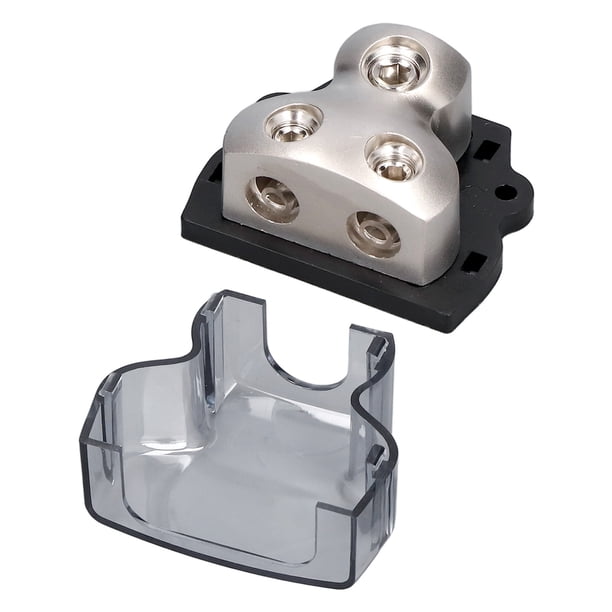 Divisor De Amplificador De Coche, Fuerte Bloque De Distribución De Energía Antiimpacto De 2 Vías Resistente A Altas Temperaturas Para Automóvil Para RV Para ATV