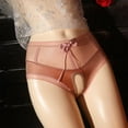 thumbnail image 5 of Puntoco Ropa interior para mujer, bragas transparentes abiertas de encaje sexy de cintura media para mujer, 5 of 5