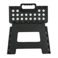 thumbnail image 5 of Home Basics Large Foldable Plastic Stool with Non-Slip Dots, Black, 5 of 8