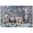 thumbnail image 2 of Northlight LED Lighted Winter Candles Christmas Canvas Wall Art - 15.75" x 23.75", 2 of 9