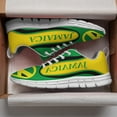 thumbnail image 3 of Men Women Jamaican Shoes Unisex Adult Running Shoes Breathable Casual Sport Tennis Sneakers White Size 9, 3 of 5