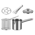 thumbnail image 3 of GUOOL Deep Fryer Pot Multipurpose Portable Steamer Tray Cooking Supplies Fryer Pan H, 3 of 9