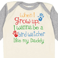 thumbnail image 4 of Inktastic Bird Watcher Like Daddy Boys or Girls Long Sleeve Baby Bodysuit, 4 of 5