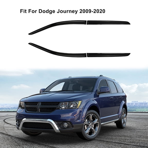 Possbay 4PCS Type On Window Visors Vent Sun Rain Guard Shade For Dodge Journey 2009-2020