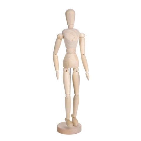 Moveable / Bendy Man 16" Artists Wooden Manikin Mannequin  Lay Figure 