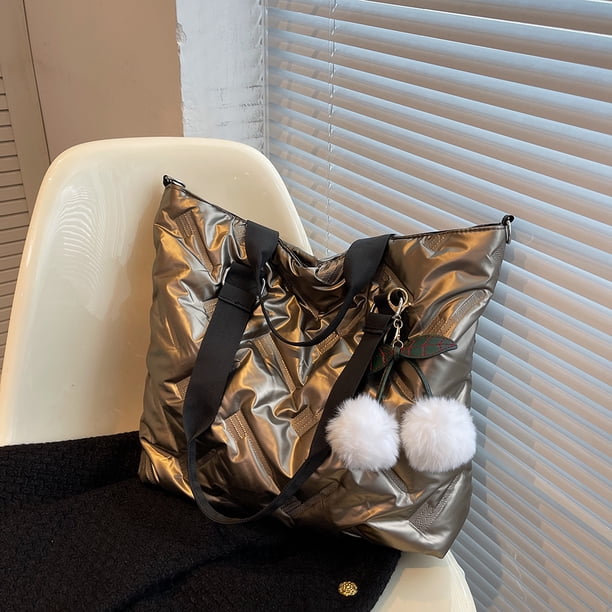Bolsa cruzados casuales de hombro acolchados de algodón para viaje JShteea Para Estrenar