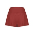 thumbnail image 6 of Wiyuqeen Womens Crossover High Waist Shorts Comfy Wide Leg Baggy Yoga Shorts Soft Trendny High Rise Running Athletic Shorts Under $10, 6 of 7