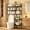 Black big, variant on 54.3 Inch Black 2-Tier Over-Toilet Storage Rack, Waterproof Multi-Layer Bathroom Organizer Shelf For Toiletries Laundry Balcony Plant Display(Black Small)