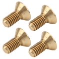 thumbnail image 2 of 50 piezas Tornillo de cabeza hexagonal plana Tornillo de cabeza avellanada de cobre Suministros industriales M4M4x9, 2 of 9