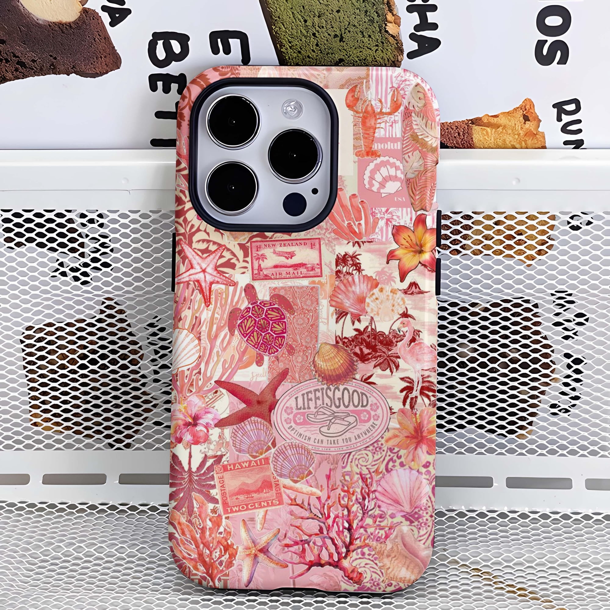 Glend Case Coastal Seashell Tough Phone Case for iPhone 11 11 Pro 12 12 Pro 13 mini
