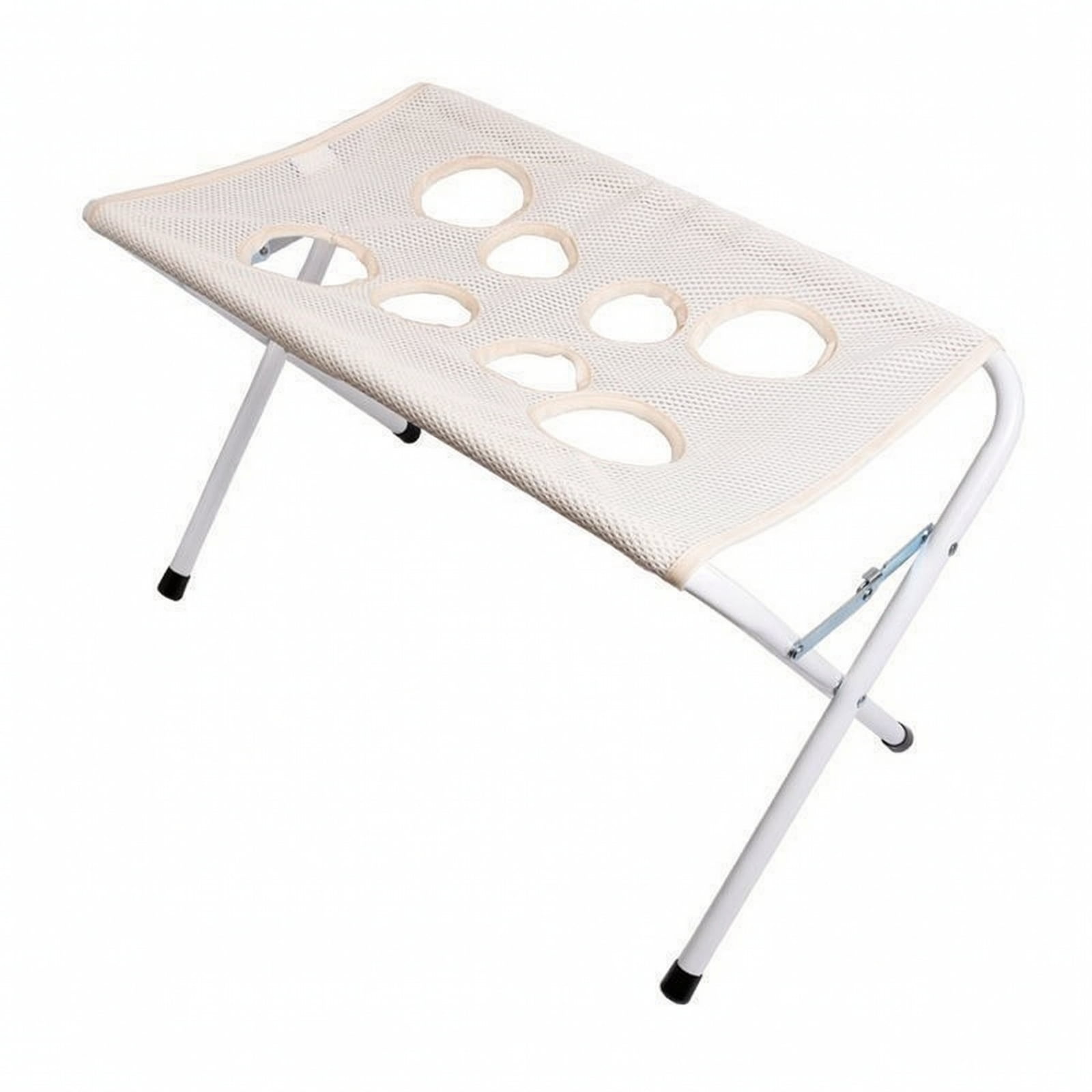 QSTDGVPW 1 Mesh Pet Grooming Station with Durable Steel Construction and Space Saving Collapsible Design for Bathing Brushing and Feeding