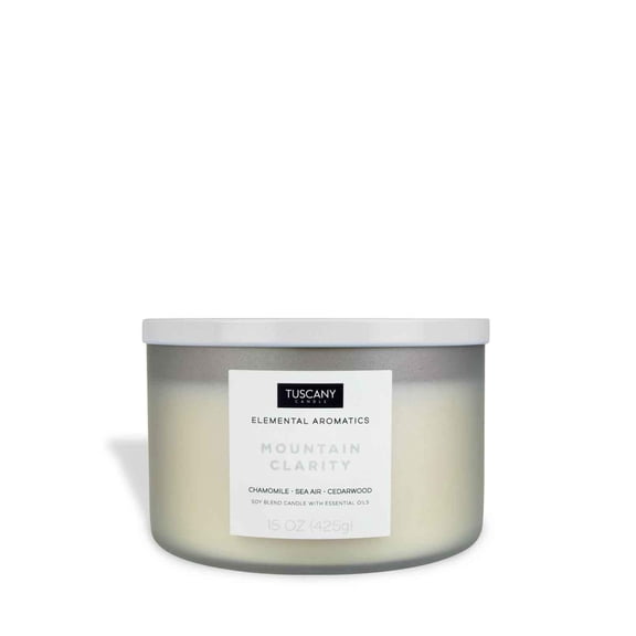 Mountain Clarity Scented Jar Candle (15 oz) – Elemental Aromatics Collection
