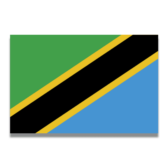 Magnet Me Up Tanzania Tanzanian Flag Vinyl Automotive Magnet Decal, 4x6 Inches