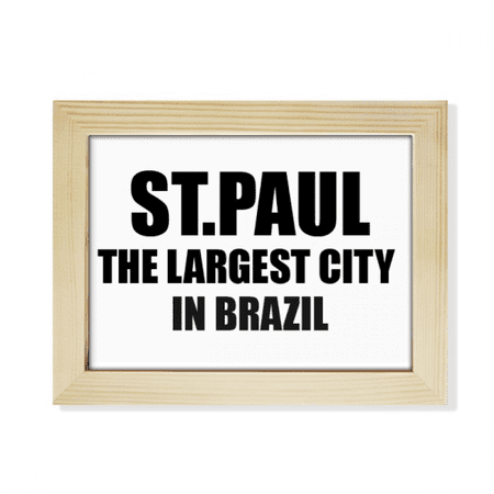 ST.Paul The Largest City In Brazil Desktop Photo Frame Picture Art Decoration Painting 6x8 inch