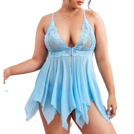 

Plain Babydolls Plus Size Sexy Lingerie Women s Baby Blue