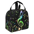 thumbnail image 2 of Easygdp Music Notes Bolsa Térmica Premium - Tela Oxford Impermeable, Gran Capacidad, Bolsillo Frontal, Unisex para Trabajo, Escuela, Actividades al Aire Libre y Picnics, 2 of 8