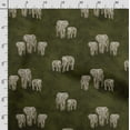 thumbnail image 3 of Soimoi Animals Printed, Japan Crepe SatinFabric, by The Yard 54 Inch Wide, Decorative Sewing Fabric for Dresses Kimonos Gowns, Olive Green, 3 of 5