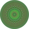 thumbnail image 1 of Ahgly Company Indoor Round Patterned Army Green Area Rugs, 8' Round, 1 of 6