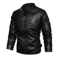 thumbnail image 4 of Vedolay Winter Jackets for Men Lightweight Bomber Jacket Casual Zip-Up Fashion Outwear Coat Black,L, 4 of 5