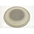 thumbnail image 2 of Unique Loom Tapis de Zone 3129609, 5 Pieds, Gris/beige, 2 of 5