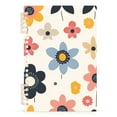 thumbnail image 7 of FORMRS 1-Subject Spiral Notebook 8" x 5" College Ruled 60 Refillable Sheet A5 Hard Cover, 2 Pack, Beige Retro Flower, 7 of 7