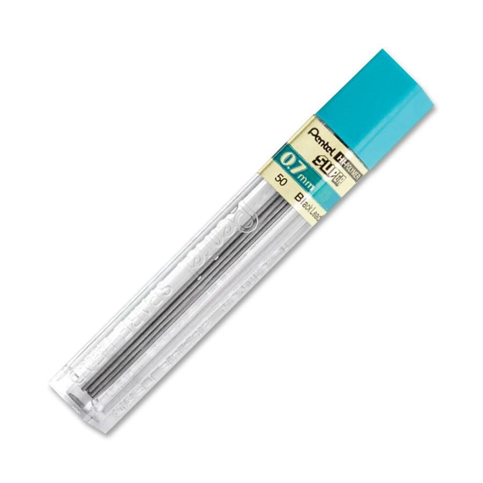 Pentel Super Hi-Polymer Leads, .7mm, F, 12/Pkg