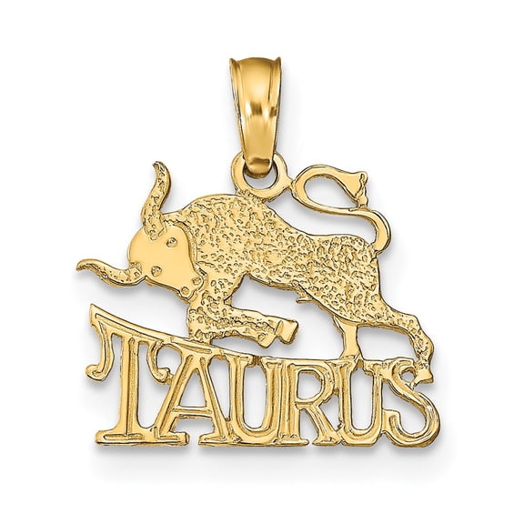Finest Gold 10K Taurus Zodiac Charm