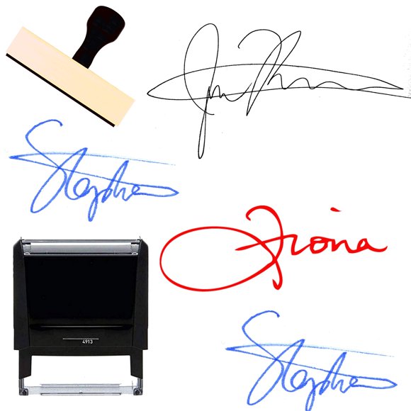 Your Signature Custom Name Signature Stamp Self-Inking 1 or 2 Line Stamper with Personalized Script Calligraphy Thank You Handmade Stamp (Modern)