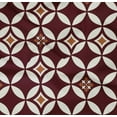 thumbnail image 4 of oneOone Cotton Poplin Twill Maroon Fabric Floral & Tiles Moroccan Fabric For Sewing Printed Craft Fabric By The Yard 56 Inch Wide, 4 of 4