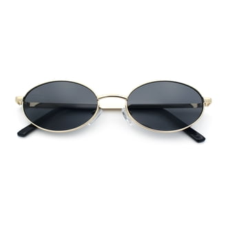 Womens 80s Flat Top Thick Plastic Shield Sunglasses Black  display picture 1