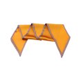 thumbnail image 5 of INSPIRE CHIC Women Houndstooth Skinny Long Scarves, Satin Silky Ribbon Hair Band Neckerchief Neck Scarf 37.4x3.5" Orange, 5 of 6