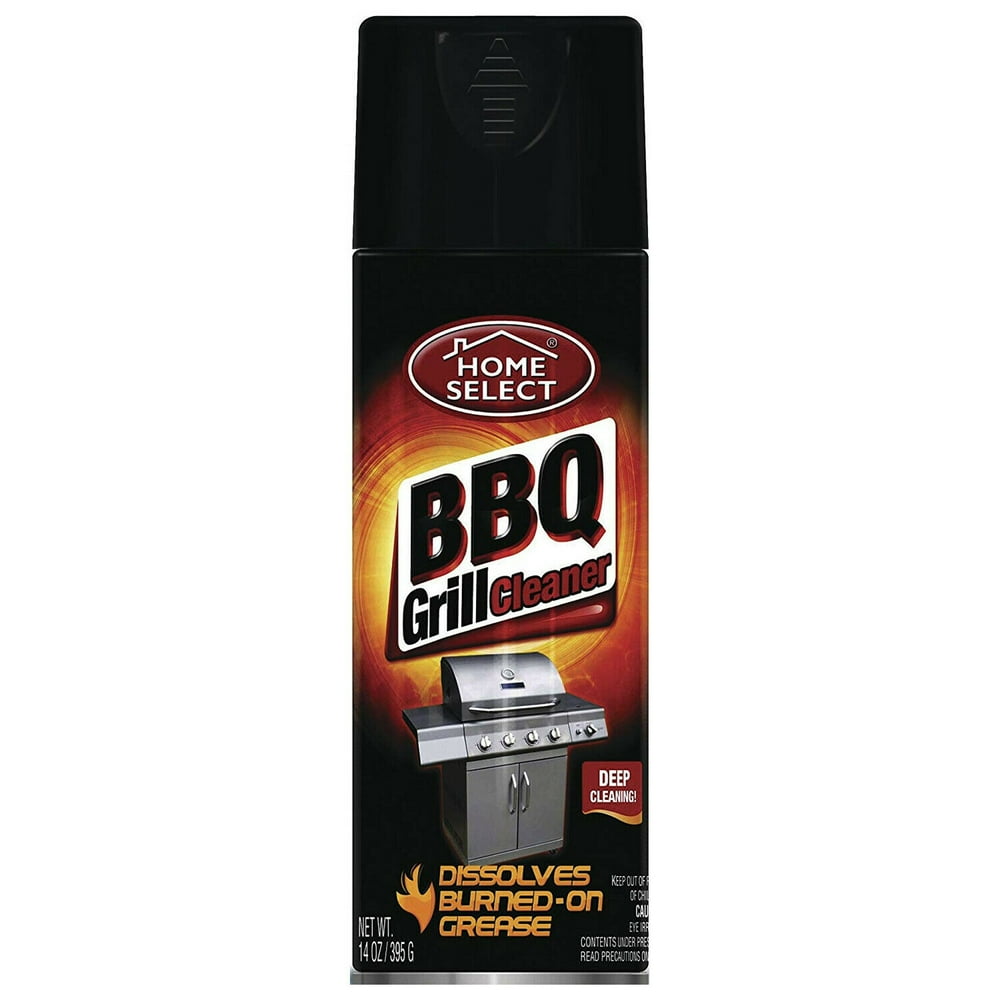 BARBECUE BBQ GRILL CLEANER SPRAY GREASE DISSOLVES BURNEDON 12 oz