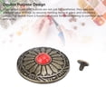 thumbnail image 4 of Botones Decorativos, Metal Y Patrón De Girasol Rojo Turquesa, Diseño Desmontable, Botones Traseros Con Tornillos, 10 Juegos Para Manualidades, 4 of 7