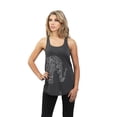 thumbnail image 2 of Thread Tank Artisan Elephant Women's Sleeveless Flowy Racerback Tank Top Charcoal Small, 2 of 5