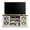 thumbnail image 5 of Mainstays Farmhouse TV Stand for TVs up to 70", off-White/Walnut, 5 of 9