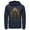 Navy Blue, variant on Men's Batman Become the Bat  Pull Over Hoodie Navy Blue 2X Large