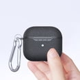 thumbnail image 3 of New AirPods (3rd Generation) Case, TECH CIRCLE Portable Lightweight Case with Metal Clasp, Scratch Resistant Nice Fashion Carrying Case for Apple AirPods (3rd Generation) 2021 Release (Black), 3 of 6