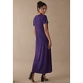 thumbnail image 2 of Jessica London Women's Plus Size Petite Stretch Cotton T-Shirt Maxi Dress, 2 of 4